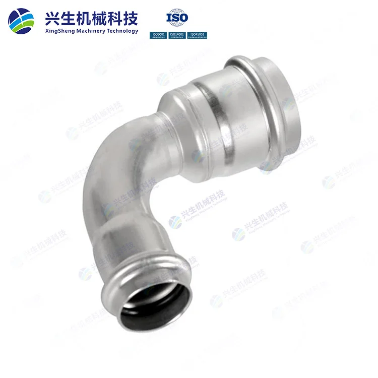 双卡压-90度异径弯头