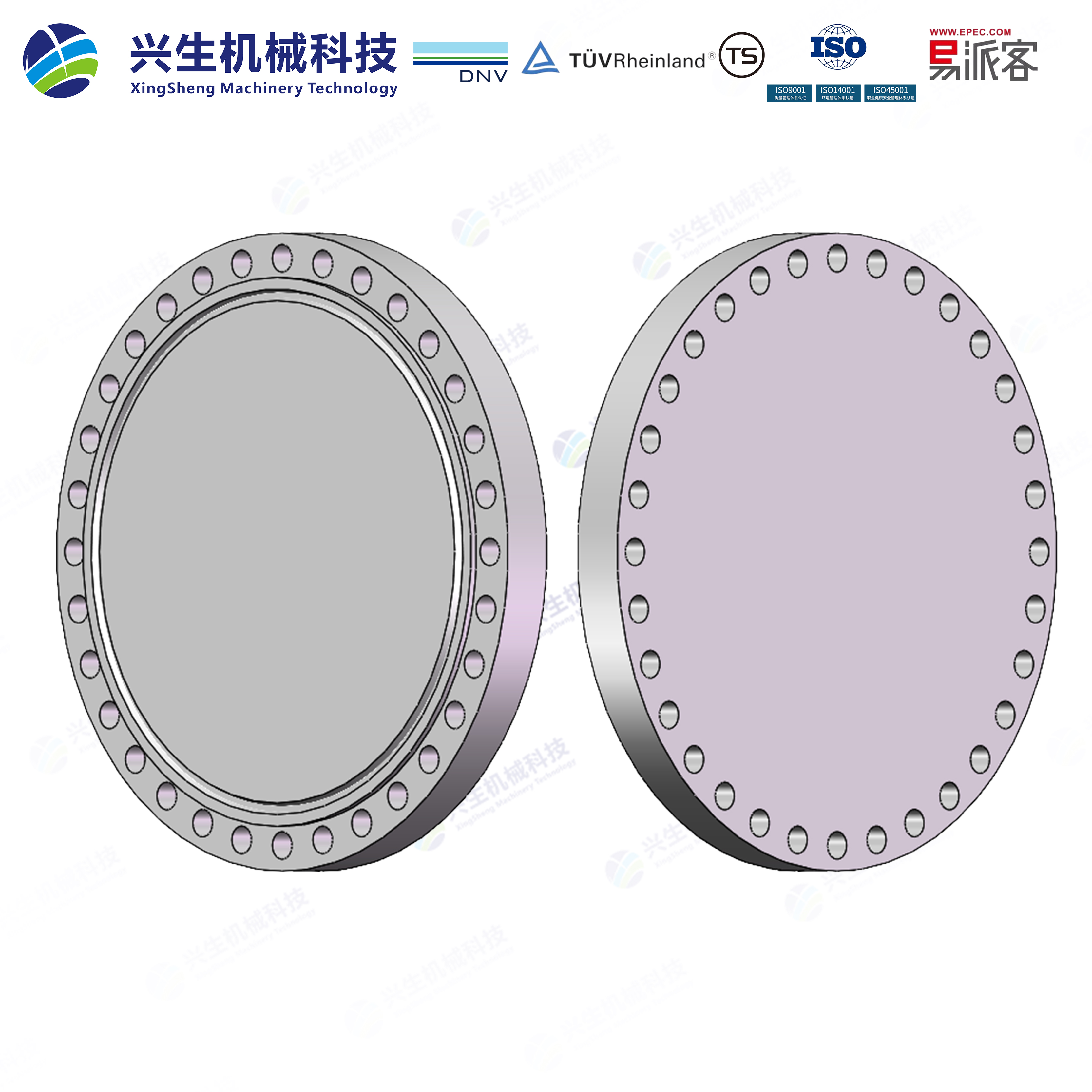 大直径钢制管法兰A BL.RJ(Large Diameter Steel Flanges A BL, RJ)