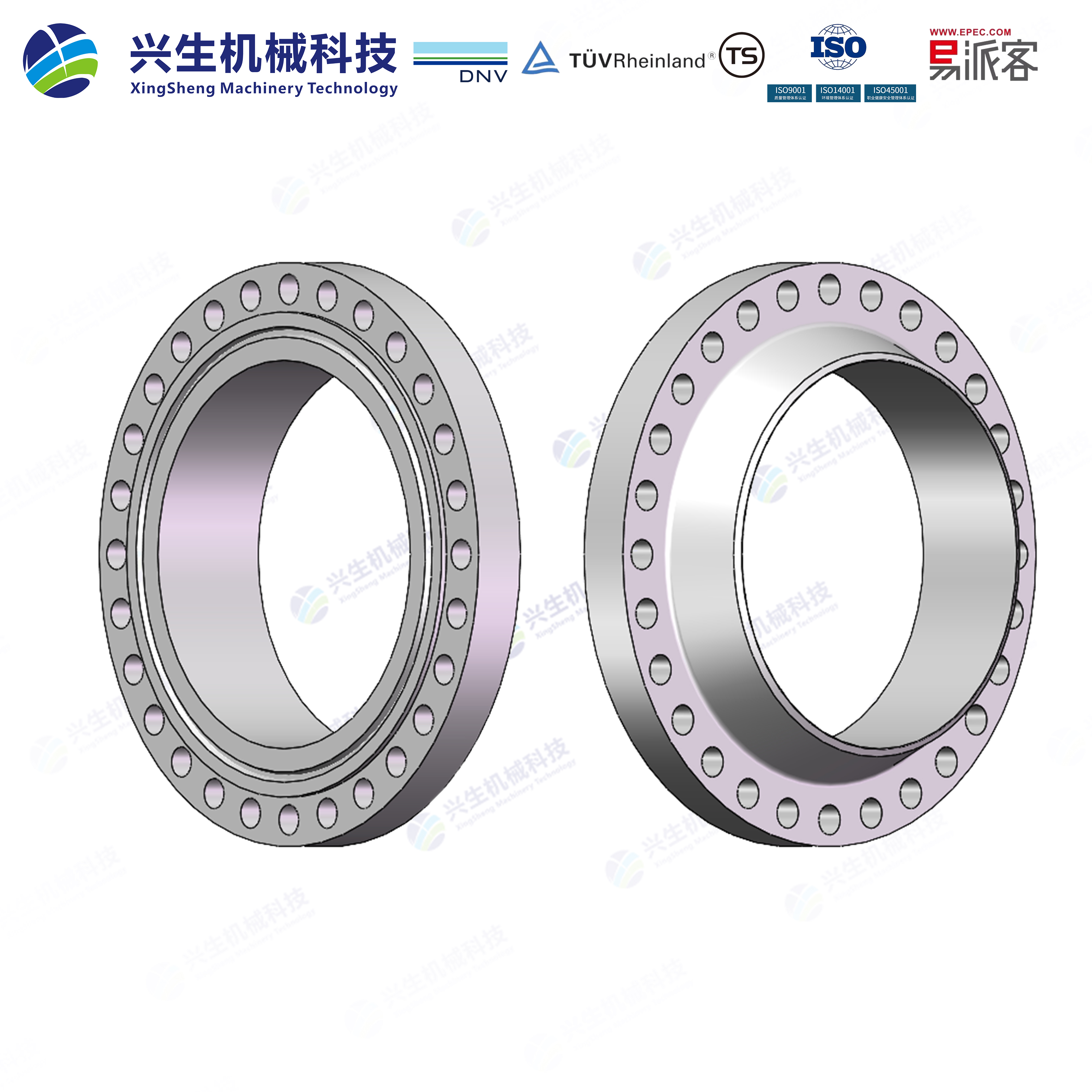 大直径钢制管法兰A WN RJ(Large Diameter Steel Flanges A WN RJ)