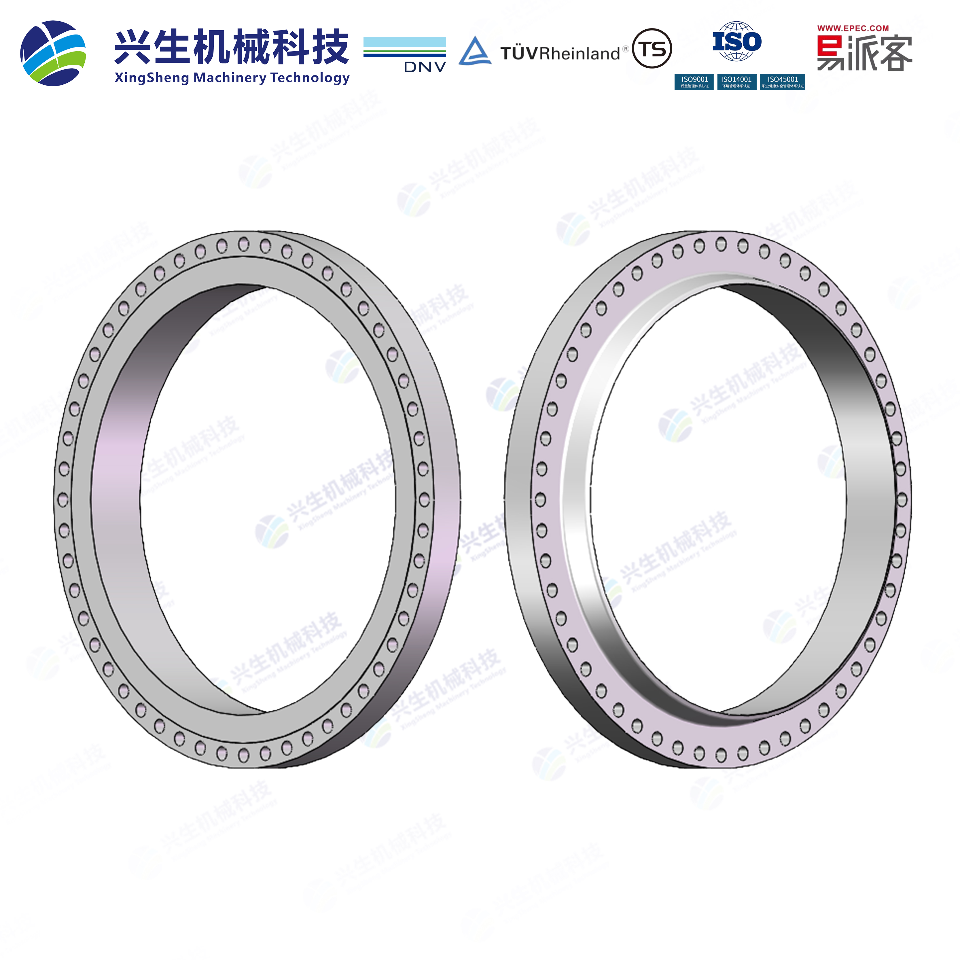 大直径钢制管法兰B WN RF(Large Diameter steel Flanges B WN RF)