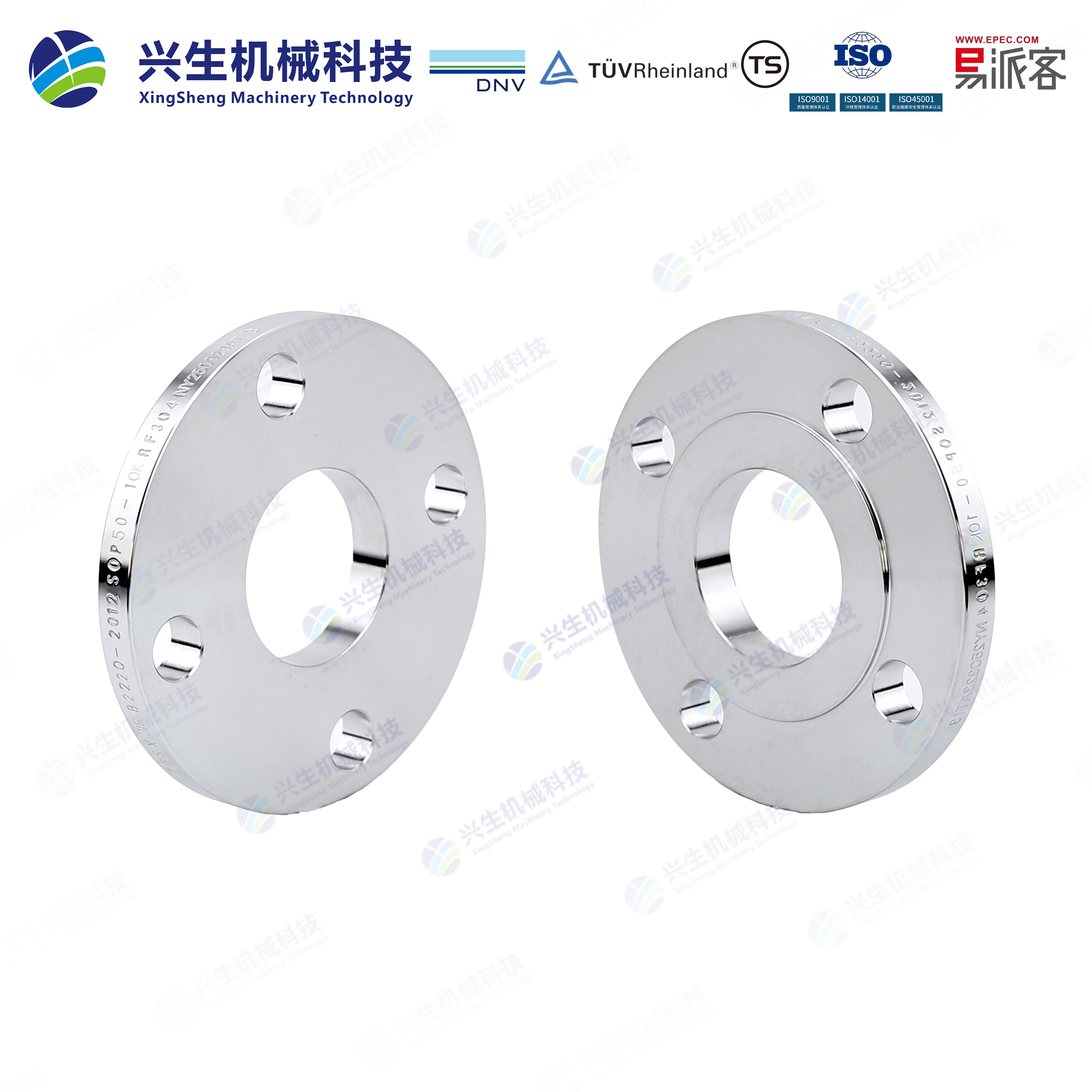 板式平焊法兰（Plate Flange）-RF JIS B2220-2012 ZGXS-光面