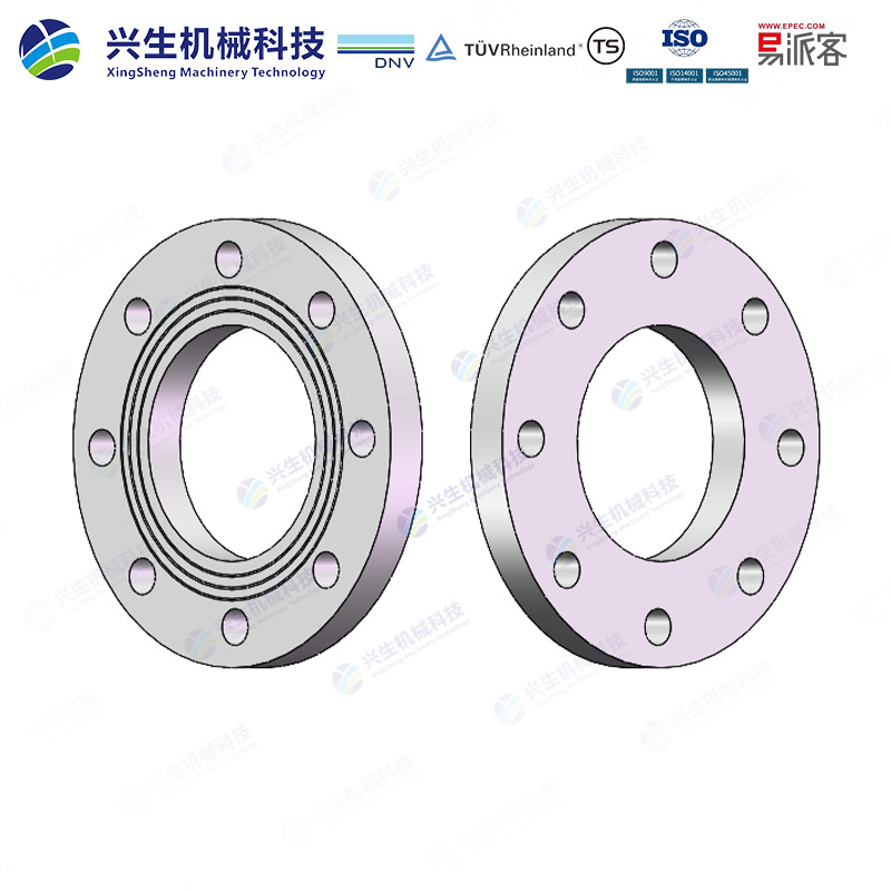 板式平焊法兰（PLATE Flange）-Type 01A EN1092-1 ZGXS-水线