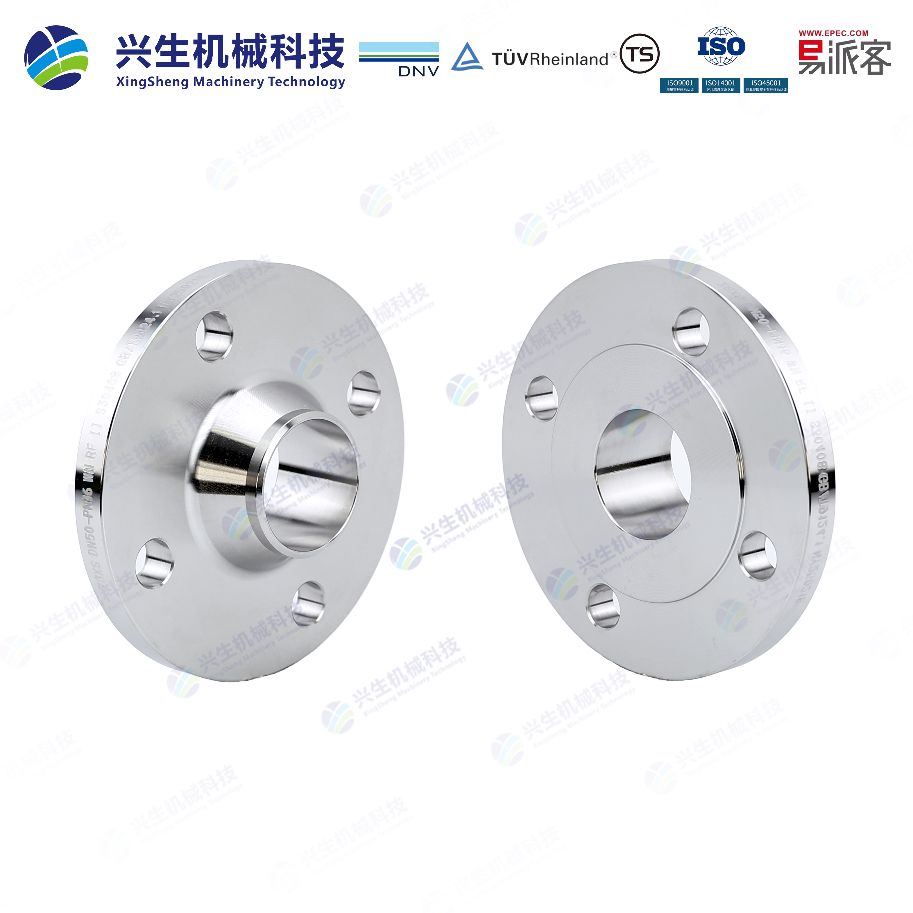 带颈对焊法兰（Welding neck Flange）-RF GBT9124.1 ZGXS