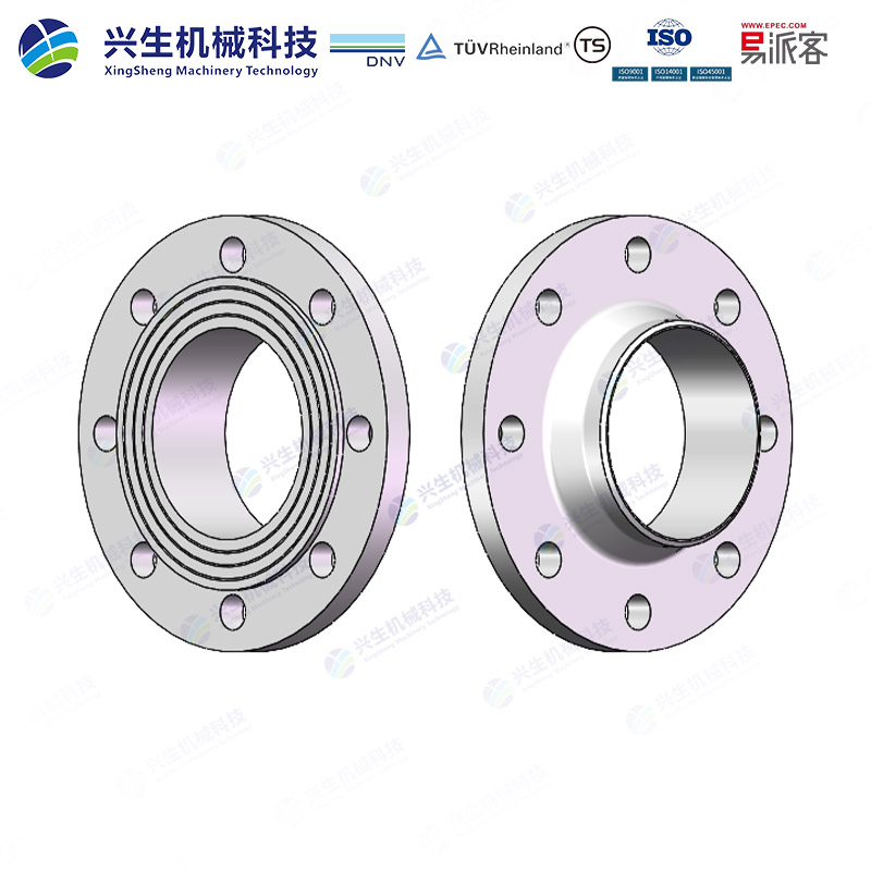 带颈对焊法兰（Steel docking flange）-Type 11B GOST 33259-2015 ZGXS-水线