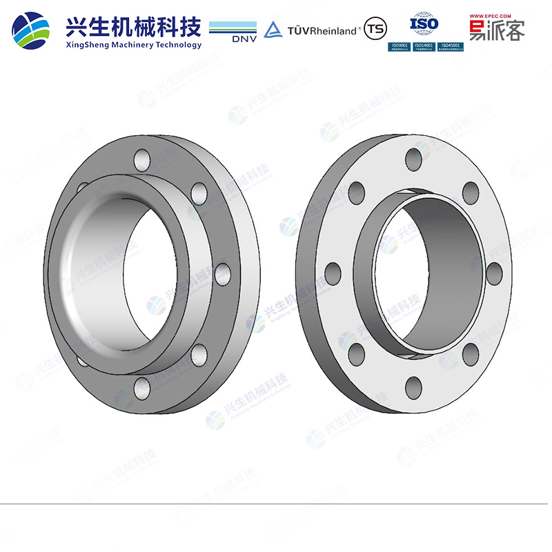 管端翻边松套法兰（Loose plate flange lapped pipe end）-Type 03 GOST 33259-2015 ZGXS-装配体