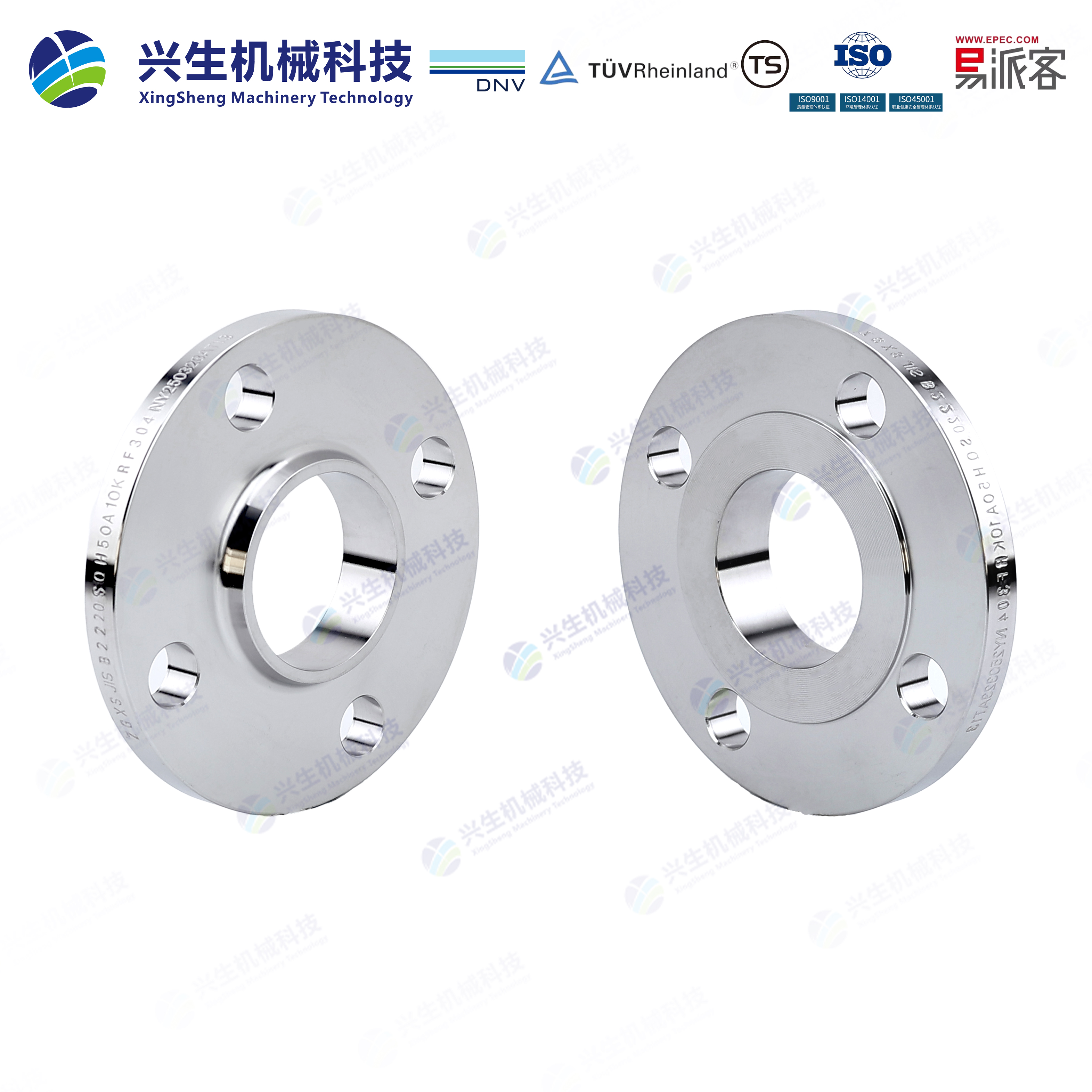 带颈平焊法兰（Slip on welding flange）-RF JIS B2220-2012 ZGXS