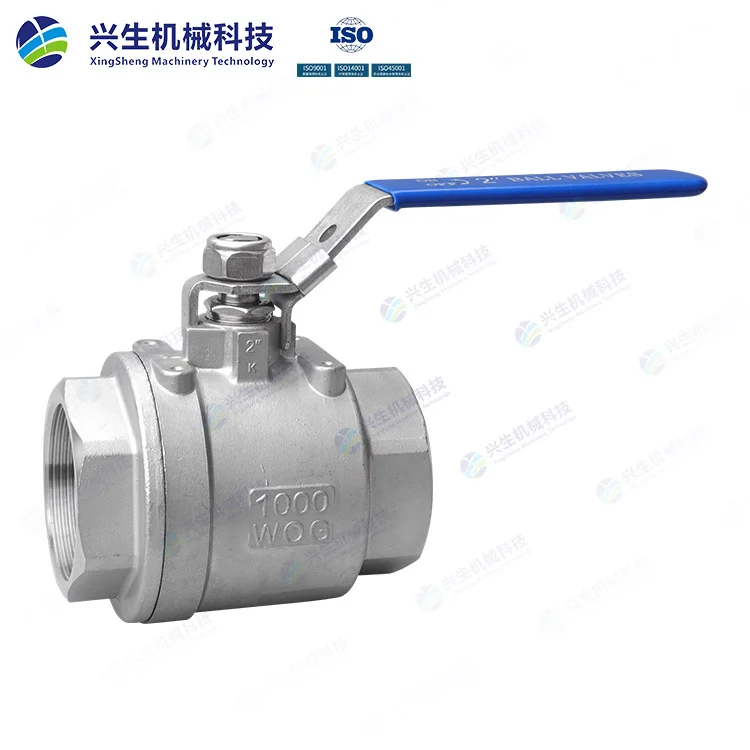 二片式丝扣球阀