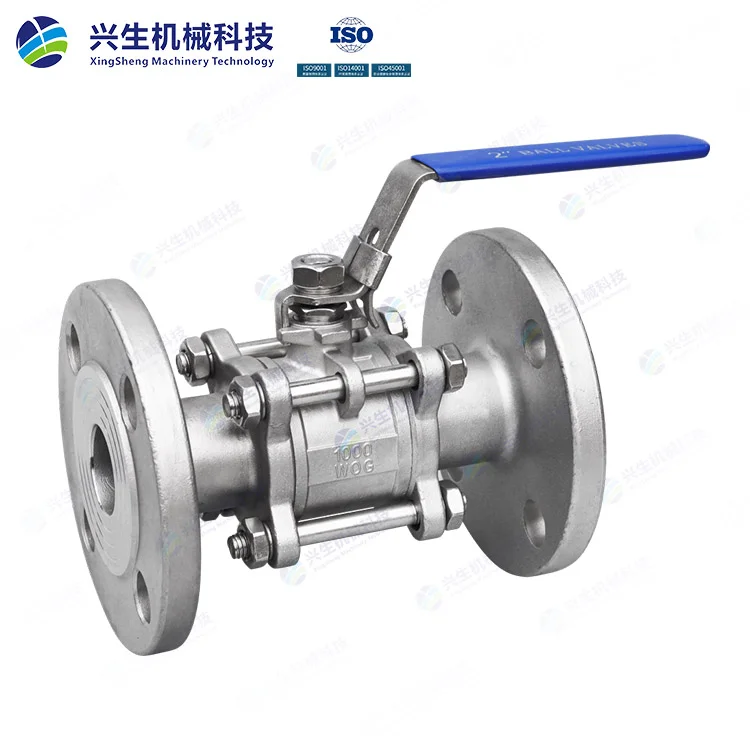 三片式法兰球阀