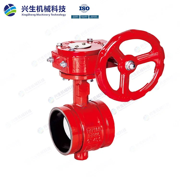 沟槽蜗轮信号蝶阀